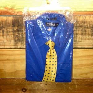 Boys youth size 12 Chaps long sleeved shirt and tie NWT